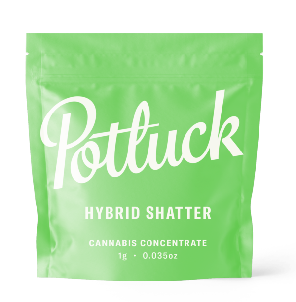 Potluck - Hybrid Shatter - cannabis Concentrate | Crystal Cloud 9 Canada