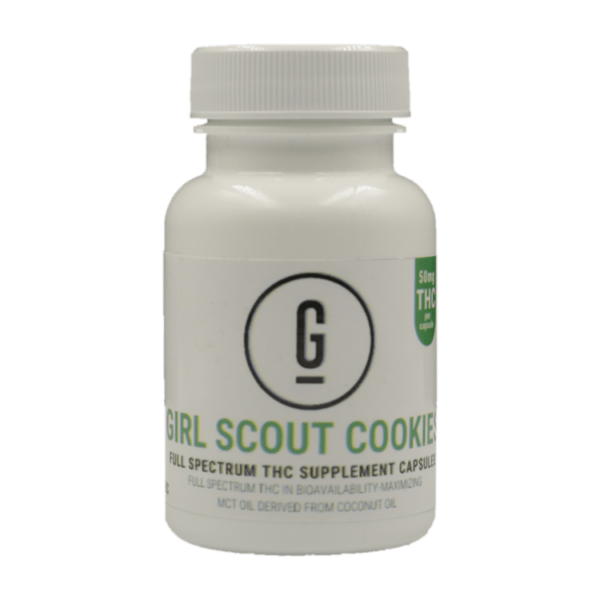GRASS – THC Capsules – Girl Scout Cookies – 50mg | Crystal Cloud 9 Canada