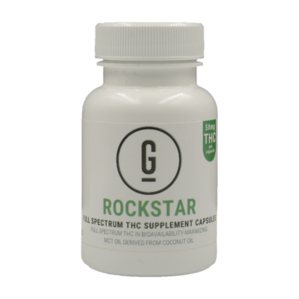 GRASS – THC Capsules – Rockstar – 50mg | Crystal Cloud 9 Canada