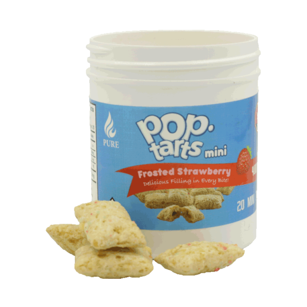 Pop Tarts Mini’s – THC Infused Frosted Strawberry Bites – 400mg | Crystal Cloud 9 Canada