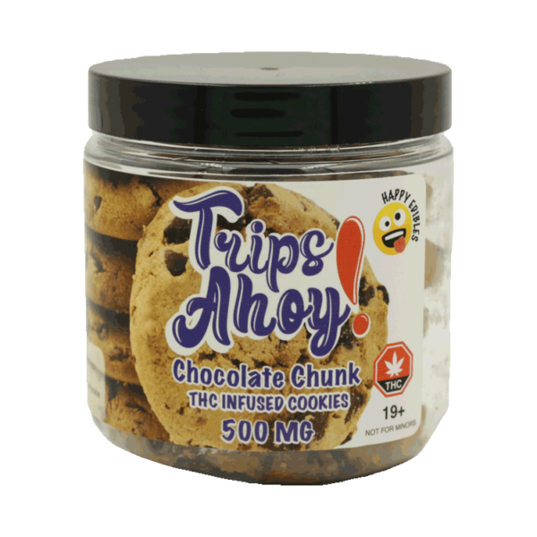 Trips Ahoy – Chocolate Chunk THC Infused Cookies – 500mg | Crystal Cloud 9 Canada