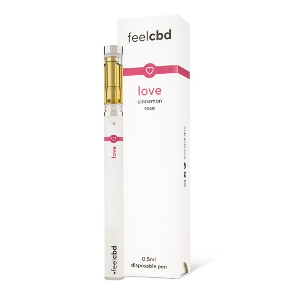 FeelCBD – Love – Dispsable CBD Vape Pen 0.5ml | Crystal Cloud 9 Canada