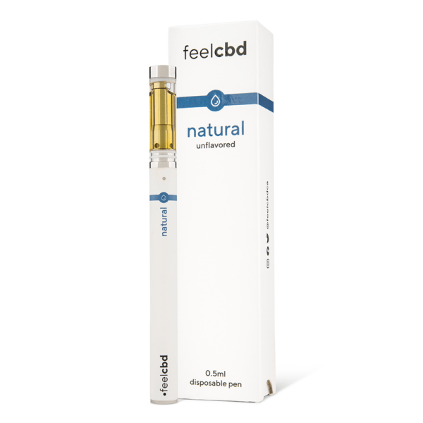 FeelCBD – Natural – Disposable CBD Vape Pen 0.5ml | Crystal Cloud 9 Canada