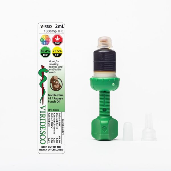 Viridesco – THC / RSO – Gorilla Punch – 2ml | Crystal Cloud 9 Canada