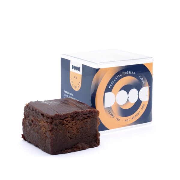 Dose Edibles – Chocolate Fudge – 200mg THC | Crystal Cloud 9 Canada