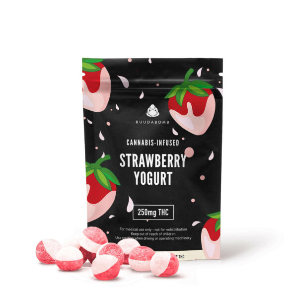 Buudabomb – Strawberry Yogurt Explosion – 250mg THC | Crystal Cloud 9 Canada