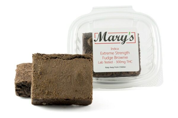 Mary’s Medibles – Extreme Strength Fudge Brownie – 300mg THC (Indica) | Crystal Cloud 9 Canada