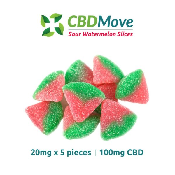 CBD Move – CBD Gummies – Watermelon – 100mg CBD | Crystal Cloud 9 Canada