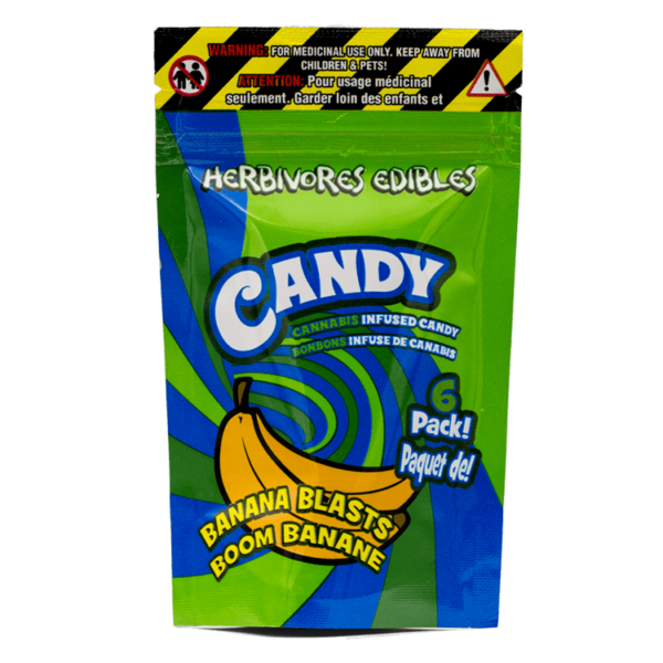 Herbivores Edibles – Banana Blasts Gummies | Crystal Cloud 9 Canada