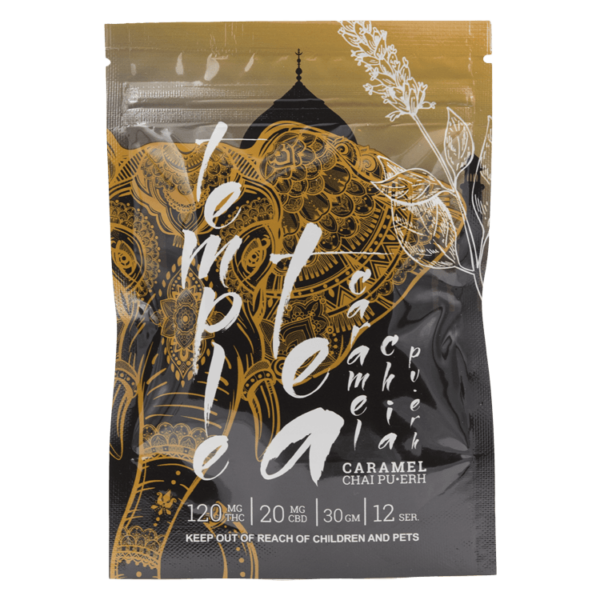 Temple Tea – Caramel Chai Pu-Erh 120mg THC | Crystal Cloud 9 Canada