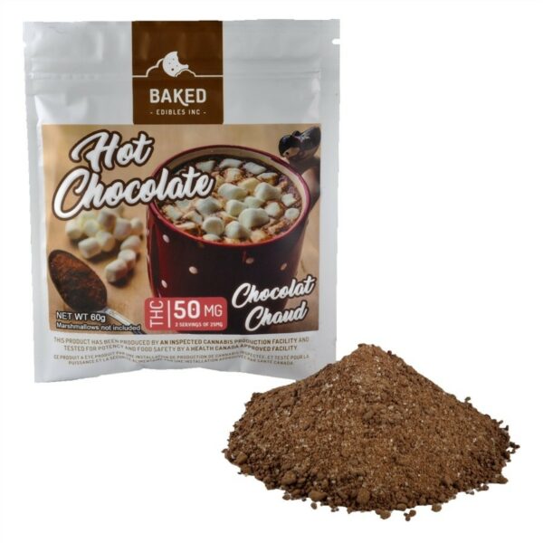 Baked Edibles – Hot Chocolate 50mg THC | Crystal Cloud 9 Canada