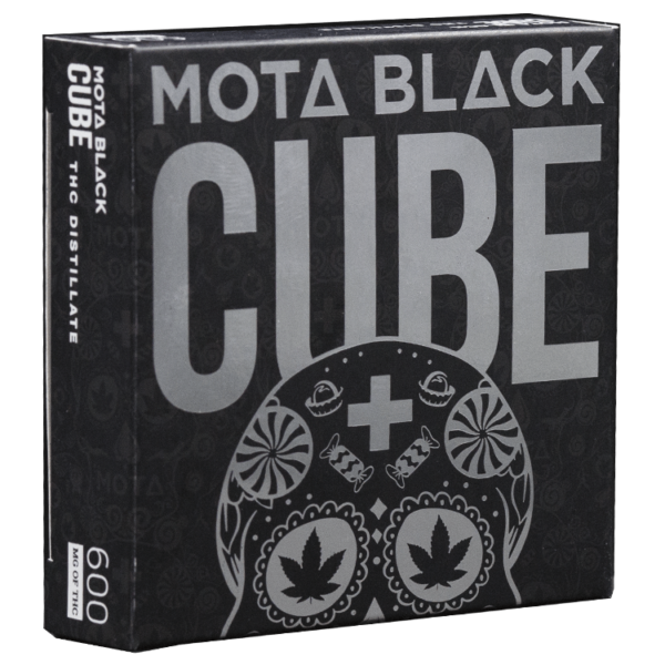 MOTA Black Cube – 600mg THC Milk Chocolate Cube | Crystal Cloud 9 Canada