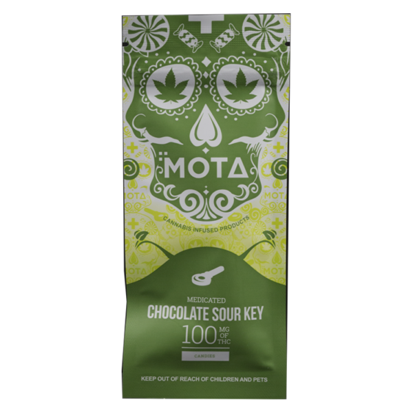 MOTA Edibles – Chocolate Sour Key – 100mg THC | Crystal Cloud 9 Canada