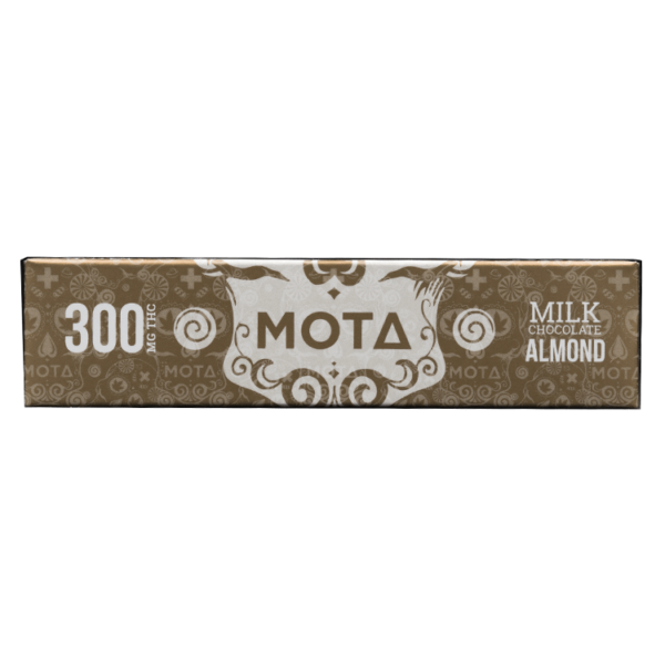 MOTA Edibles – Milk Chocolate Almond Bar – 300mg THC | Crystal Cloud 9 Canada