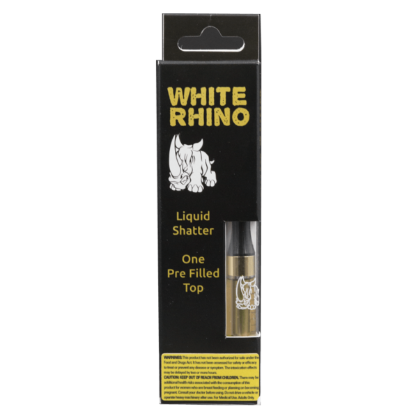 White Rhino – Liquid Shatter Refill Cartridge – Girl Scout Cookies 1g | Crystal Cloud 9 Canada