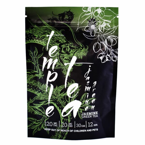 Temple Tea – Jasmine Green Tea – 120mg THC | Crystal Cloud 9 Canada