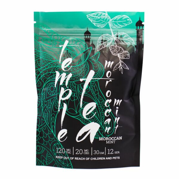 Temple Tea – Moroccan Mint – 120mg THC | Crystal Cloud 9 Canada