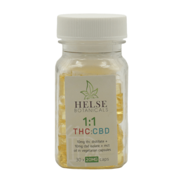Helse Botanicals – 1:1 THC/CBD Capsules | Crystal Cloud 9 Canada