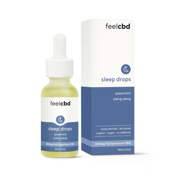 FeelCBD – Sleep Drops – CBD Tincture 300mg | Crystal Cloud 9 Canada