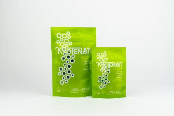 Kootenay Labs – Indica Gummies – Key Lime – 250mg THC | Crystal Cloud 9 Canada