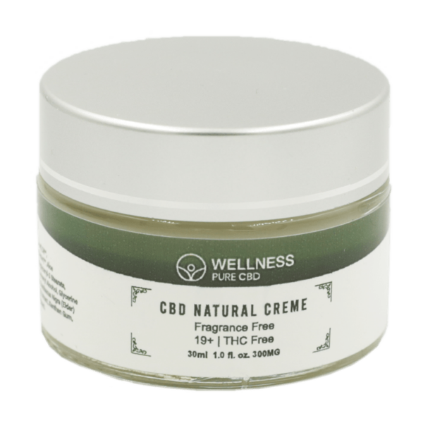 Wellness Pure CBD – Natural Creme – 500mg | Crystal Cloud 9 Canada