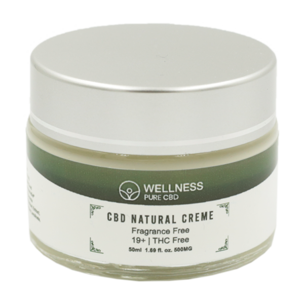 Wellness Pure CBD – Natural Creme – 500mg | Crystal Cloud 9 Canada