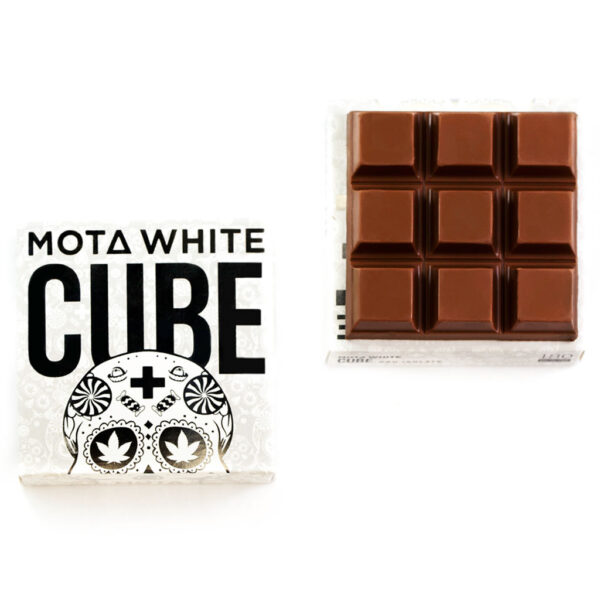 MOTA White Cube – 180mg CBD Milk Chocolate Cube | Crystal Cloud 9 Canada