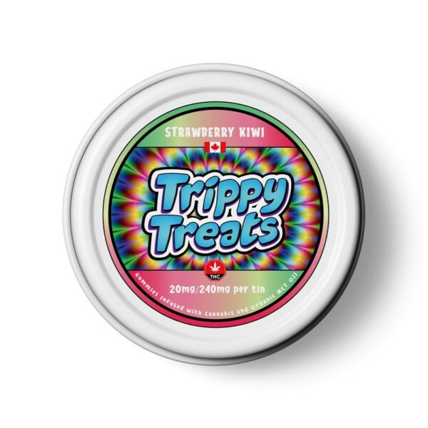 Trippy Treats – Strawberry Kiwi Gummies – 240mg THC | Crystal Cloud 9 Canada