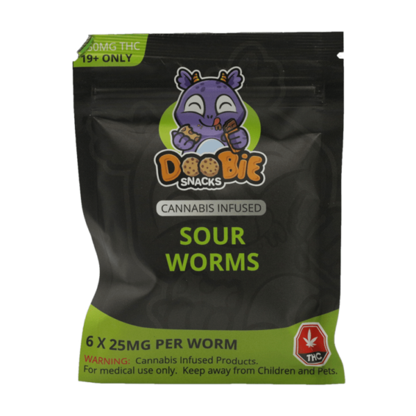 Doobie Snacks – CBD Sour Gummy Bears – 150mg CBD | Crystal Cloud 9 Canada