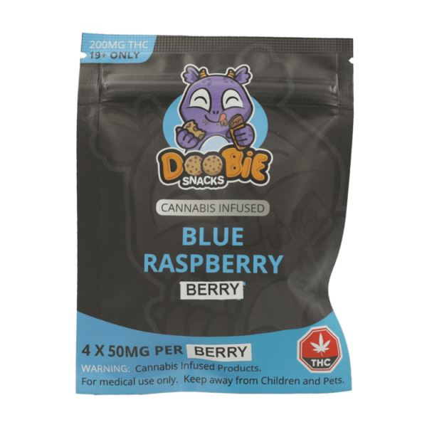Doobie Snacks – Blue Raspberry – 200mg THC | Crystal Cloud 9 Canada