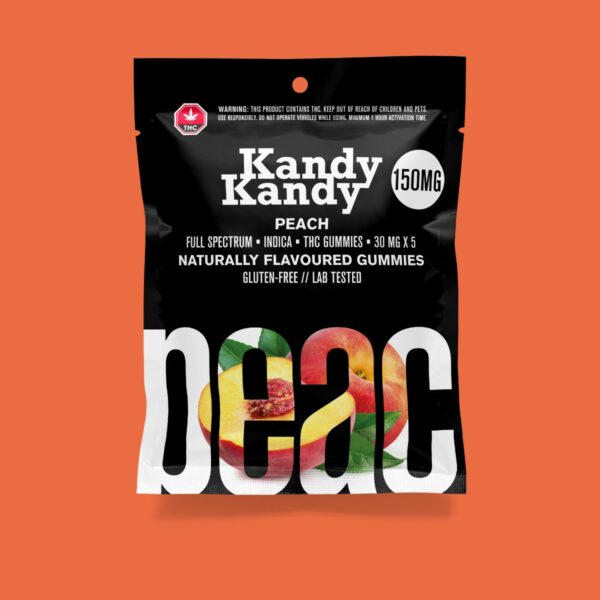 Kandy Kandy – Peach Gummies | Crystal Cloud 9 Canada