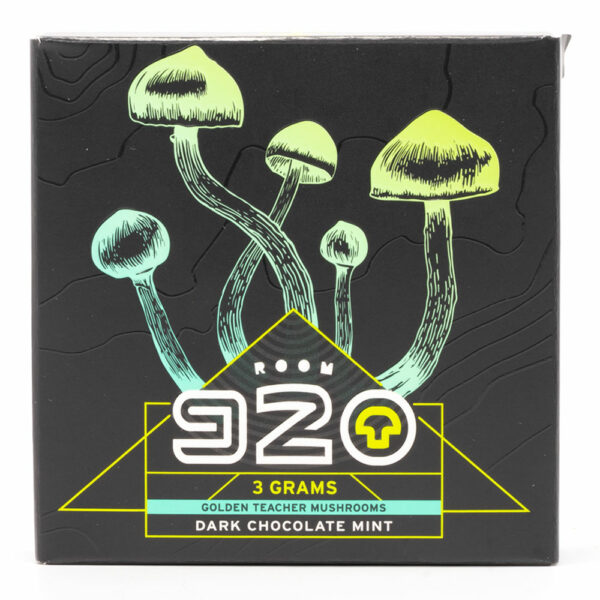 Room 920 – Mushroom Chocolate Bar – Dark Chocolate Mint – 3 grams | Crystal Cloud 9 Canada