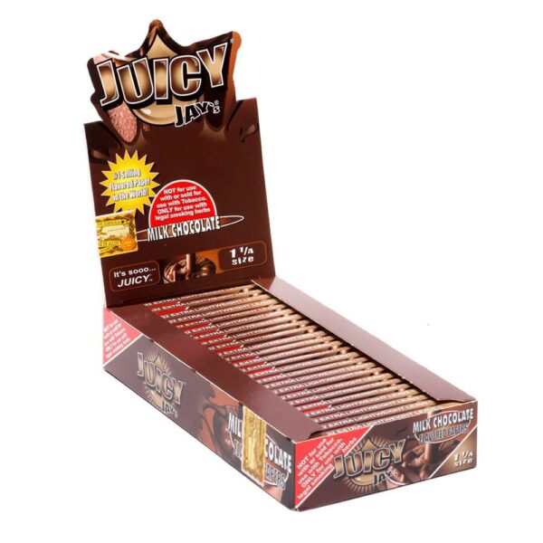 Juicy Jay’s – Hemp Papers (1.25 Inch) – Milk Chocolate | Crystal Cloud 9 Canada