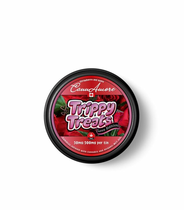 Trippy Treats – Strawberry Guava – CannAmore Love Edition – 500mg THC | Crystal Cloud 9 Canada