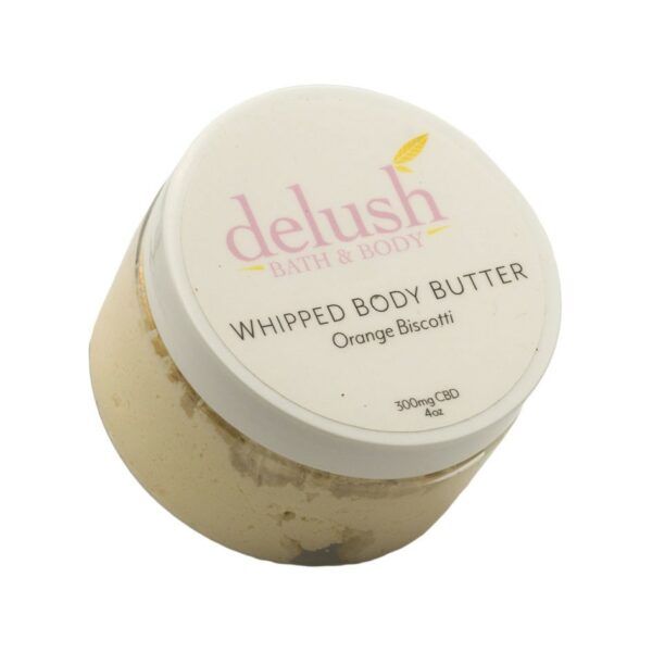 Delush Bath and Body – Whipped Body Butter – Orange Dreamsicle 300mg CBD | Crystal Cloud 9 Canada