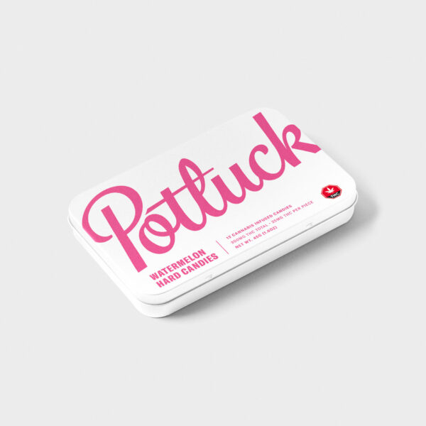 Potluck – Hard Candy – Watermelon – 300mg THC | Crystal Cloud 9 Canada