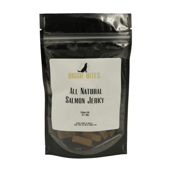 Biggie Bites – All Natural Salmon Jerky – 250mg CBD | Crystal Cloud 9 Canada