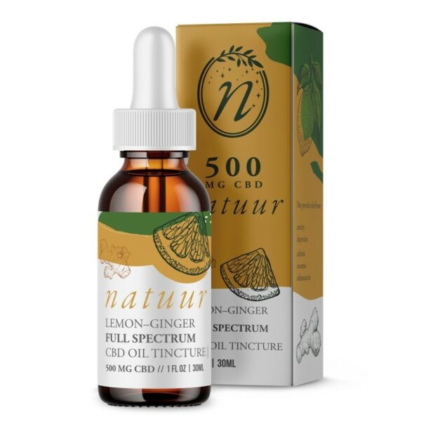 Natuur – Full Spectrum CBD Oil Tincture – Lemon Ginger – 1000mg | Crystal Cloud 9 Canada