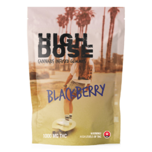 High Dose – cannabis Infused Gummies – Blackberry – 1000mg/1500mg | Crystal Cloud 9 Canada