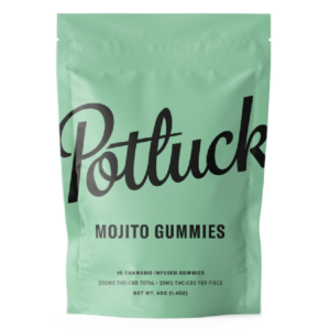 Potluck Extracts – Mojito Gummies (1:1) – 100mg THC / 100mg CBD | Crystal Cloud 9 Canada