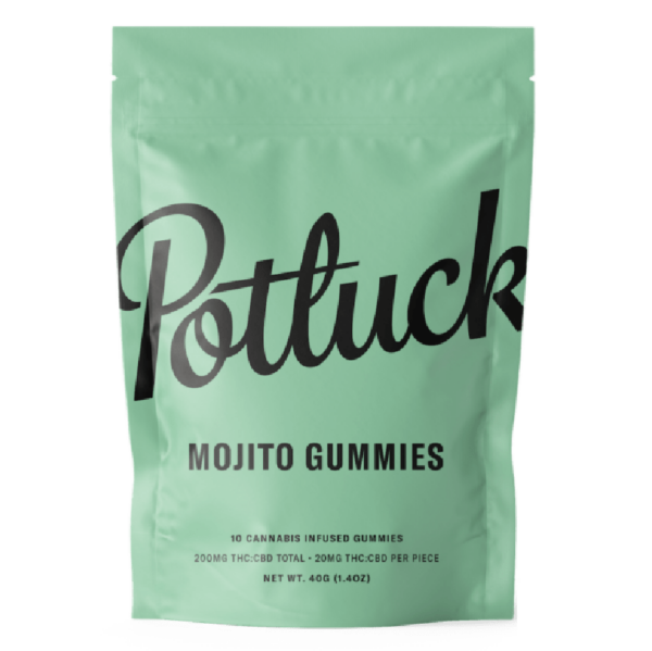 Potluck Extracts – Mojito Gummies (1:1) – 100mg THC / 100mg CBD | Crystal Cloud 9 Canada