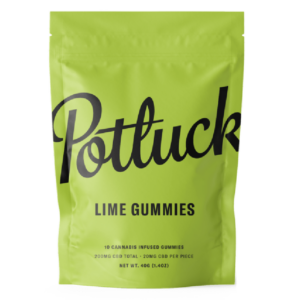 Potluck Extracts – Lime Gummies (CBD) – 200mg | Crystal Cloud 9 Canada