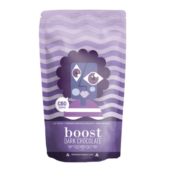 Boost – THC Dark Chocolate Bars – 200mg | Crystal Cloud 9 Canada