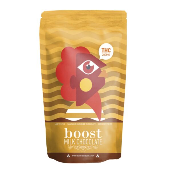 Boost – THC Dark Chocolate Bars – 200mg | Crystal Cloud 9 Canada