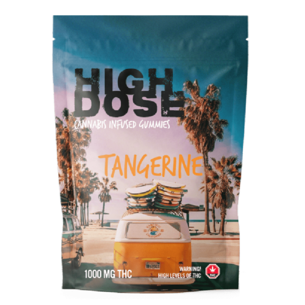 High Dose – cannabis Infused Gummies – Tangerine – 1000mg/1500mg | Crystal Cloud 9 Canada