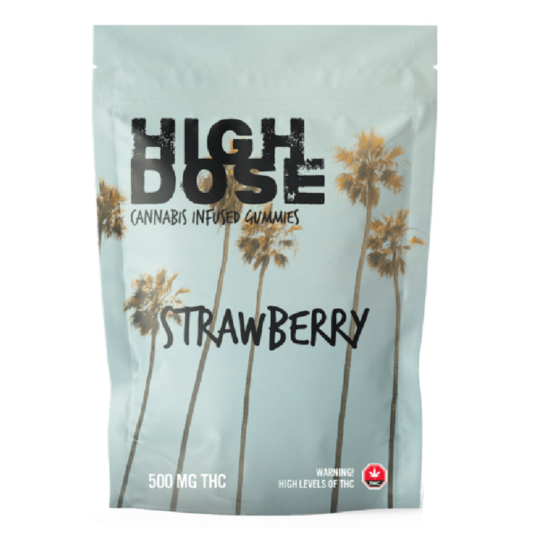 High Dose – cannabis Infused Gummies – Strawberry – 500mg/1000mg | Crystal Cloud 9 Canada