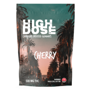 High Dose – cannabis Infused Gummies – Cherry – 500mg/1000mg | Crystal Cloud 9 Canada