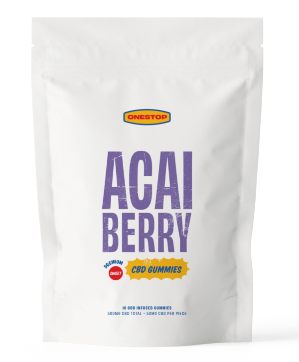 OneStop – Açai Berry CBD Gummies 500mg | Crystal Cloud 9 Canada