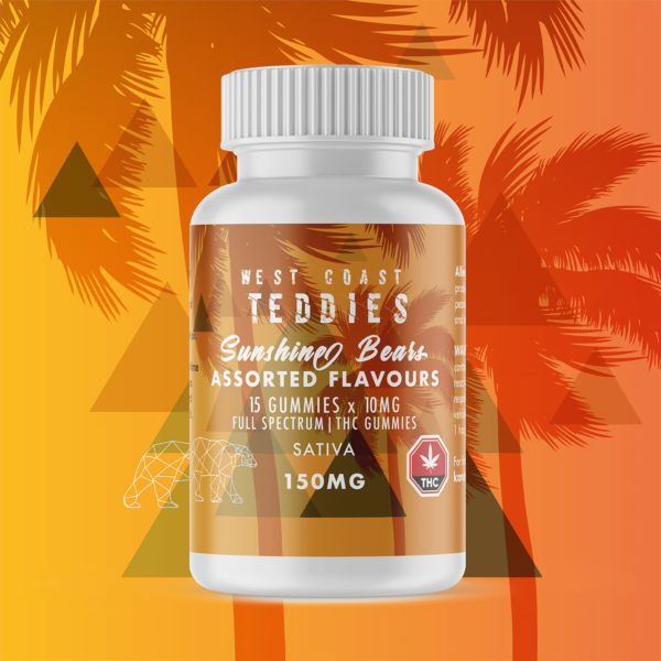 West Coast Teddies – Sunshine Bears – Sativa (150mg) | Crystal Cloud 9 Canada